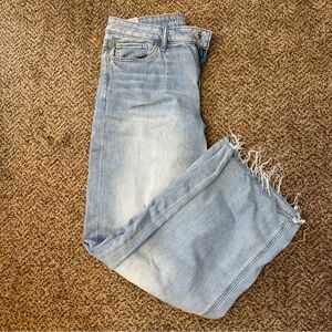 American Eagle Outfitters Women's Blue Jeans SIZE 4 Loose Rise Baggy Wide Leg